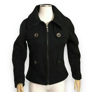 SUGARFLY Cropped Zip Front Jacket EUC!